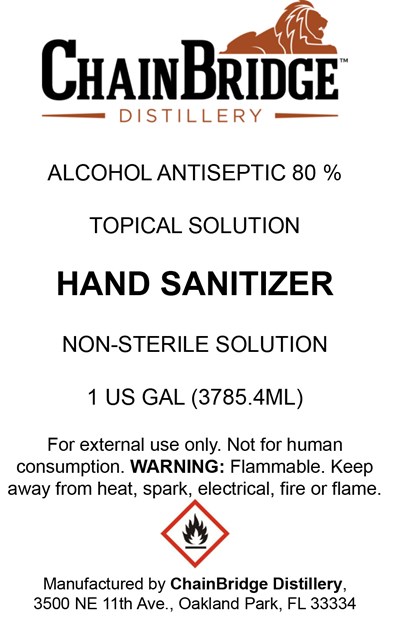 Front Label 3785.4 mL (Hand Sanitizer Label 1gal)